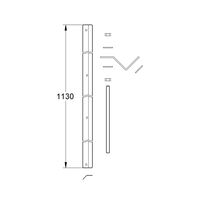 Комплект кріплення для кутового монтажу Grohe Rapid SL (38562001) Комплект кріплення для кутового монтажу Grohe Rapid SL (38562001)