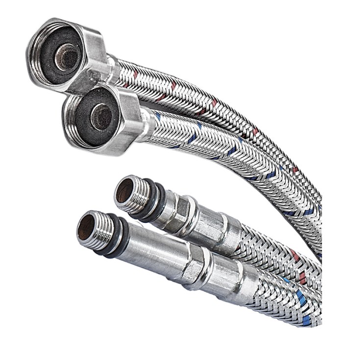 Гнучке підведення Champion FH-01-F1/2"xM10-40 нержавійка (пара) (AC0667) Гнучке підведення Champion FH-01-F1/2"xM10-40 нержавійка (пара) (AC0667)