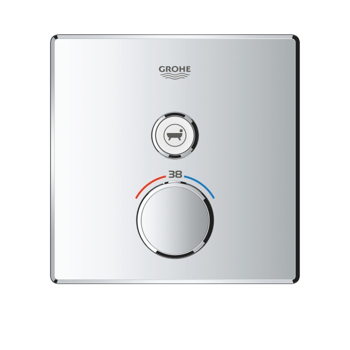 Термостат прихованого монтажу із одною кнопкою керування Grohe Grohtherm SmartControl (29123000) Термостат прихованого монтажу із одною кнопкою керування Grohe Grohtherm SmartControl (29123000)