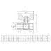 Кран кульовий ITAL PN40 1/2" вн.-зов., метелик, нікель