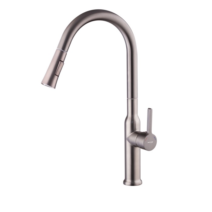 Змішувач для кухні з висувним виливом Mixxus Premium PULL 014 GRAPHITE (MI6959) Змішувач для кухні з висувним виливом Mixxus Premium PULL 014 GRAPHITE (MI6959)