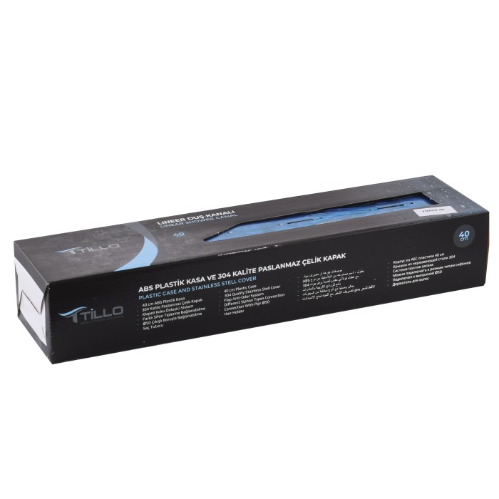 Трап лінійний душовий TILLO TM009-40 40см Трап лінійний душовий TILLO TM009-40 40см