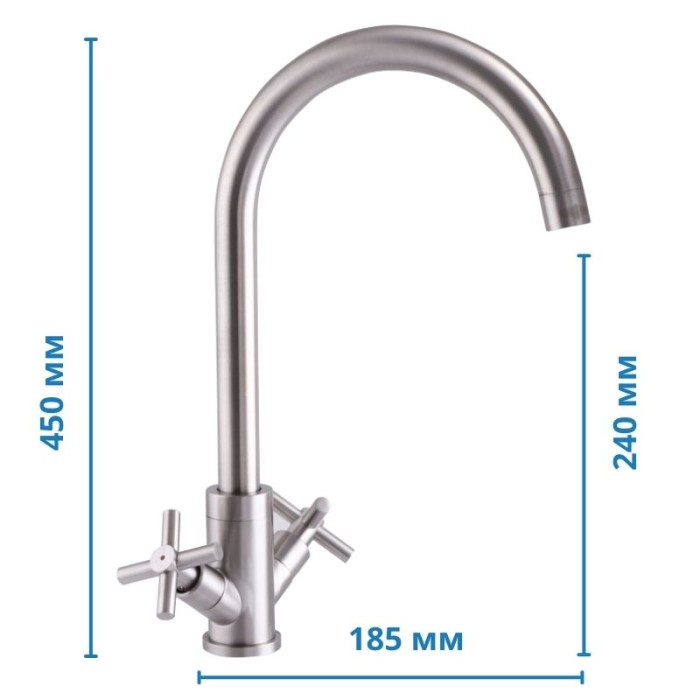 Кухонний змішувач Mixxus DVE 011 (SS2839) Кухонний змішувач Mixxus DVE 011 (SS2839)