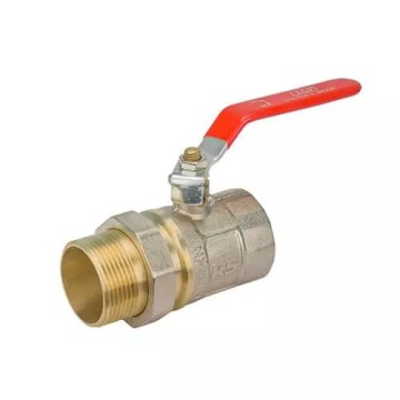 Кран кульовий з американкою STA 1 1/2" (червона ручка) НІК. {30/3}