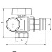 Кран з американкою "антипротечка" з термометром Koer KR.1033-Gi - 1'' (KR2894)