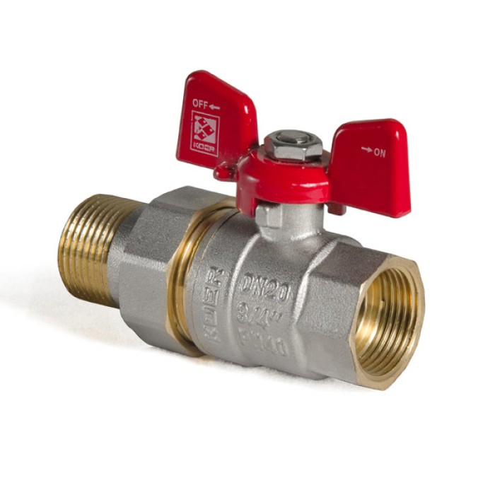 Кран з американкою 3/4" (Koer KR.227) (KR0017) Кран з американкою 3/4" (Koer KR.227) (KR0017)