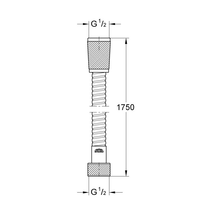 Душовий шланг 1750 Grohe Relexaflex Metal (28139000) Душовий шланг 1750 Grohe Relexaflex Metal (28139000)