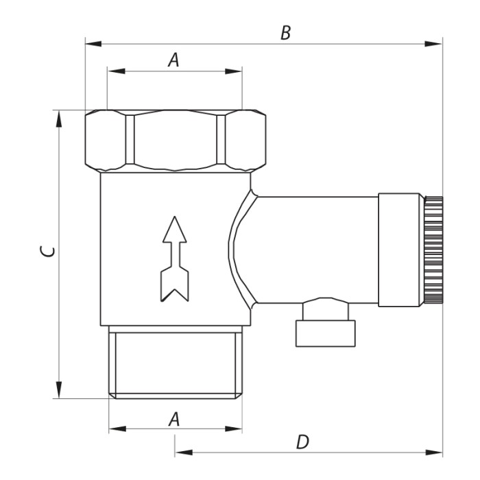 Запобіжний клапан для бойлера 1/2 "Koer KR.1039 (KR2674) Запобіжний клапан для бойлера 1/2 "Koer KR.1039 (KR2674)