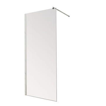 Душова перегородка Mixxus Premium FLAT SP01-80x200-TR Chrome Walk-In прозоре скло 8мм (MI6849)