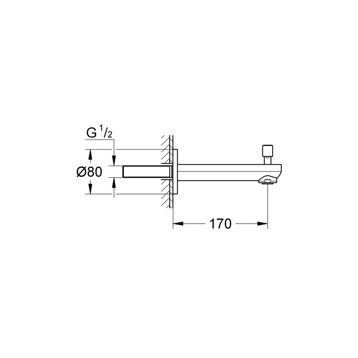 Вилив для ванни Grohe Eurosmart Cosmopolitan (13262000) Вилив для ванни Grohe Eurosmart Cosmopolitan (13262000)