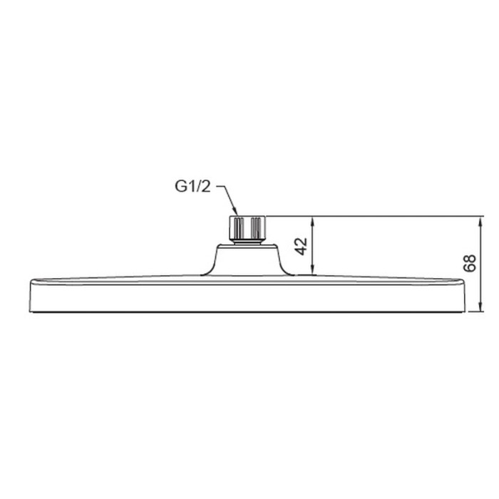 Лійка для душу стельова Koer KP-0402-01-OH 310x200мм (KR4984) Лійка для душу стельова Koer KP-0402-01-OH 310x200мм (KR4984)