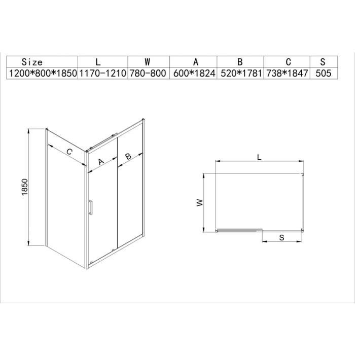 Душова кабіна без піддону MIXXUS HARD SC01-120x80x185-TR CHROME прозоре скло 5мм NEW (MI8369) Душова кабіна без піддону MIXXUS HARD SC01-120x80x185-TR CHROME прозоре скло 5мм NEW (MI8369)