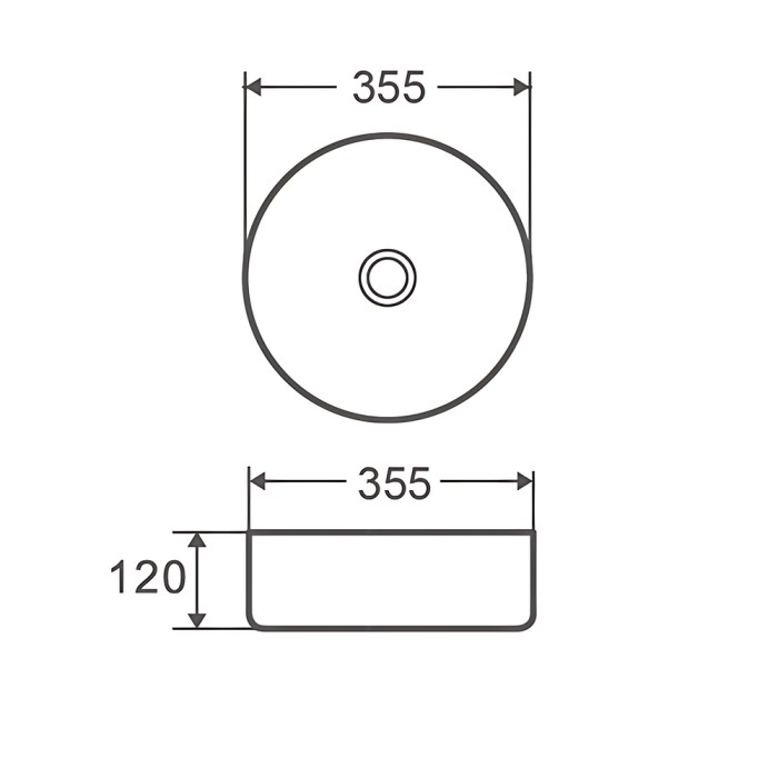 Раковина накладна Mixxus Premium TOPPER-0102 365х365х125mm (MP6680) Раковина накладна Mixxus Premium TOPPER-0102 365х365х125mm (MP6680)