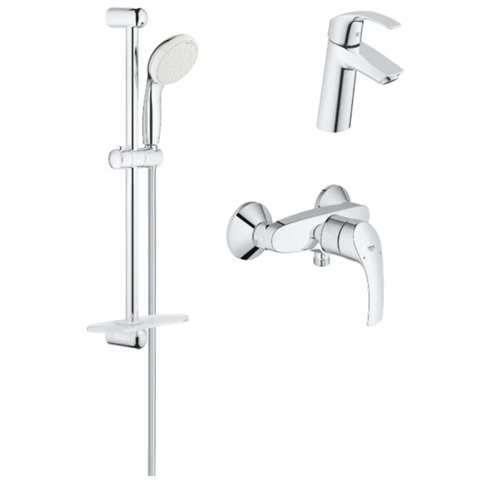 Набір змішувачів Grohe Eurosmart M-Size для душу (123244M) Набір змішувачів Grohe Eurosmart M-Size для душу (123244M)