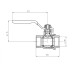 Кран кульовий ГГВ Koer Extreme KE.214-15 - 1/2" FF ручка "важіль" червона (KR5744)