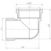 Кутник 1″ВЗ латунний LL553S OPTIMUM