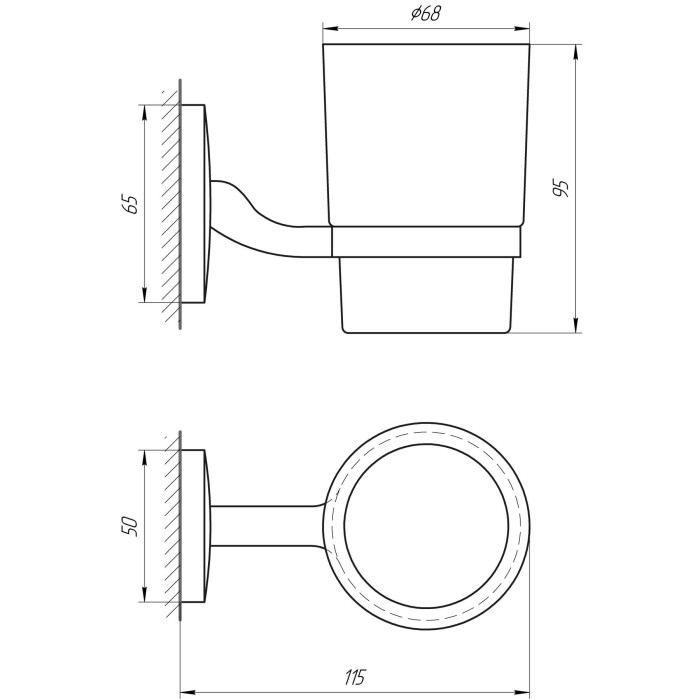 Стакан одинарний Globus Lux RM 1101 Стакан одинарний Globus Lux RM 1101