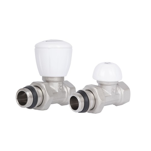 Комплект радіаторних кранів Thermo Alliance Standart 1/2" ВН прямий TAS230W15