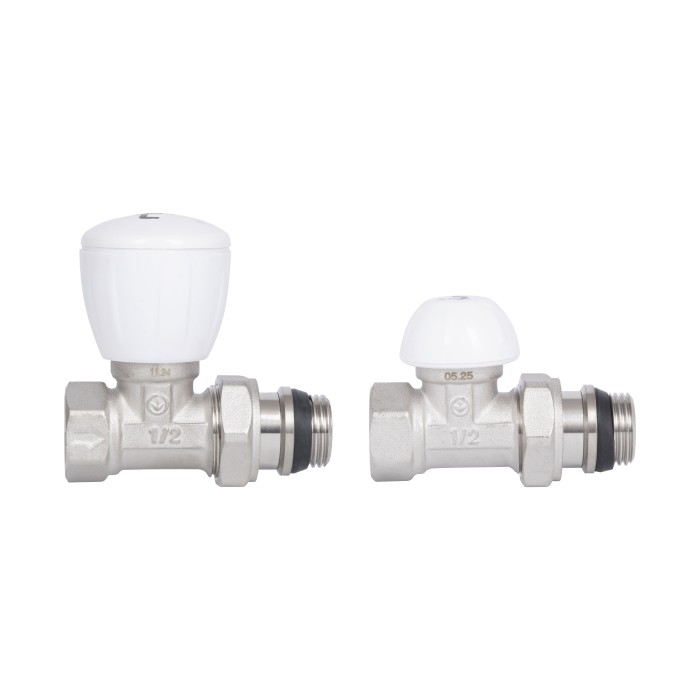 Комплект радіаторних кранів Thermo Alliance Standart 1/2" ВН прямий TAS230W15