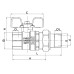 Кран із американкою прямий Roho R105-075 - 3/4" (RO0087)