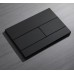Панель змиву Koer KT-0603-05 240x160x10mm пластикова, кнопка лінійна (колір чорний матовий) (KR5320)
