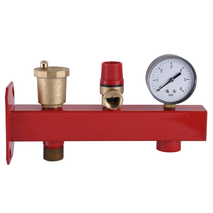 Група безпеки котла (в зборі, червона ) 3/4″ NV - 5030 (Підключення бака) Група безпеки котла (в зборі, червона ) 3/4″ NV - 5030 (Підключення бака)