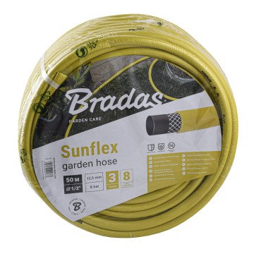 Шланг для поливу  SUNFLEX   1/2″ - 50м Bradas Польща жовтий WMS1/250