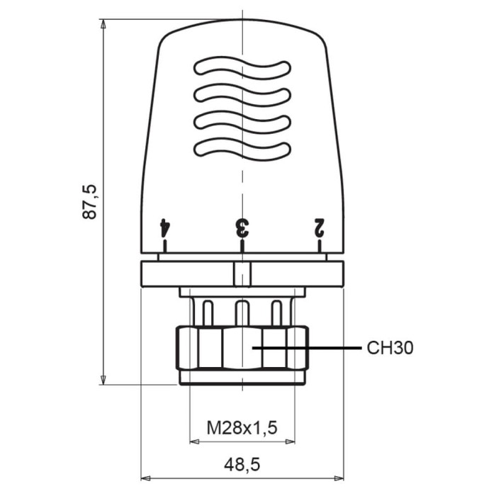 Термоголовка Icma 28х1,5 №1100 Термоголовка Icma 28х1,5 №1100