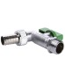 Кран ARCO кульовий для поливу  1/2″ 00460 NANO AntiLime метелик