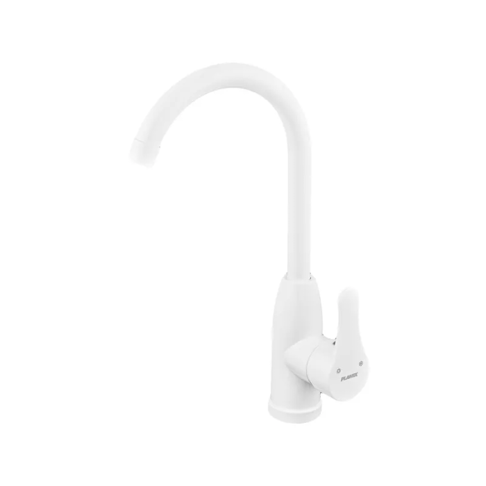 Змішувач для кухні Plamix Diego-011-B White (без підведення) (PM0658) Змішувач для кухні Plamix Diego-011-B White (без підведення) (PM0658)