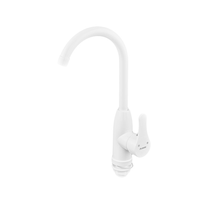 Змішувач для кухні Plamix Diego-011-B White (без підведення) (PM0658) Змішувач для кухні Plamix Diego-011-B White (без підведення) (PM0658)