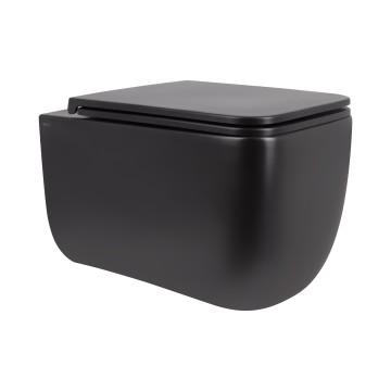 Унітаз підвісний Qtap Gemini безободковий з сидінням Soft-close QT2533076EUQMB