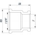 Муфта редукційна  1 1/4″х1″ВВ нікельована восьмигранна NM651O OPTIMUM