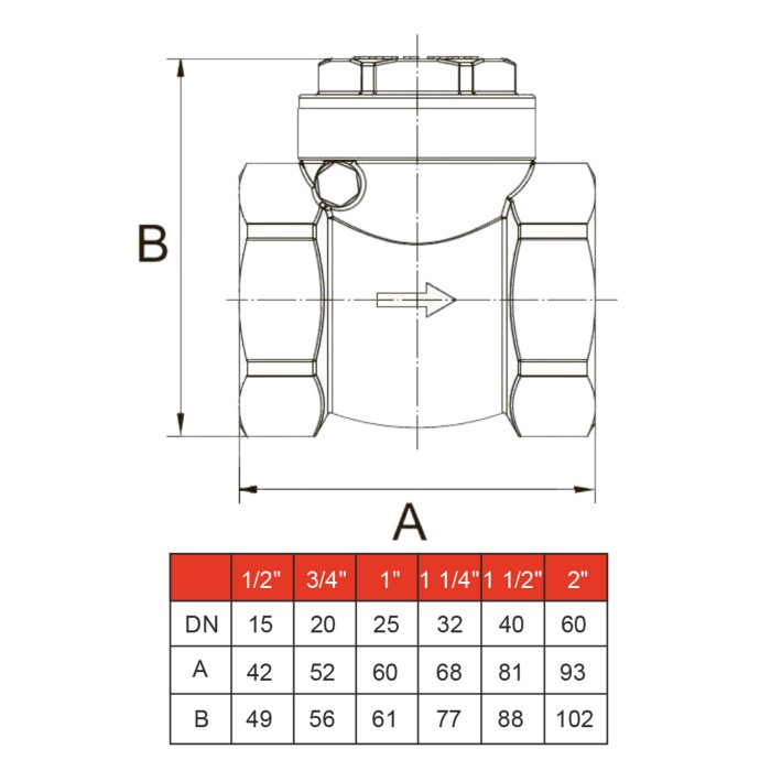 Клапан зворотного ходу води SOLOMON 3/4″ хлопавка 130 Клапан зворотного ходу води SOLOMON 3/4″ хлопавка 130