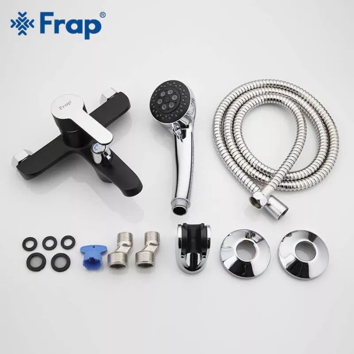 Змішувач для ванни Frap F3242, чорний/хром Змішувач для ванни Frap F3242, чорний/хром
