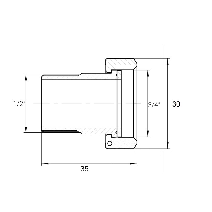 Комплект штуцерів 3/4″Вх1/2″З латунний LR433L OPTIMUM Комплект штуцерів 3/4″Вх1/2″З латунний LR433L OPTIMUM