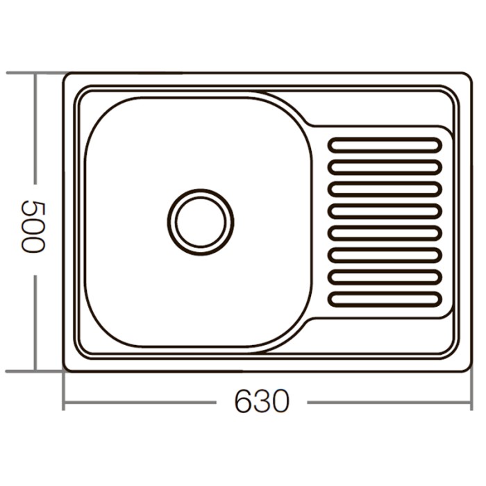 Мийка кухонна Zerix Z6350-08-180E (Satin) (ZM0563) Мийка кухонна Zerix Z6350-08-180E (Satin) (ZM0563)