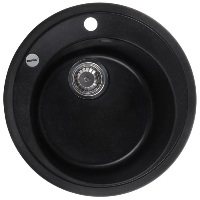 Мийка кухонна Zerix ZS-510R-14 Чорний металік (ZX4538) Мийка кухонна Zerix ZS-510R-14 Чорний металік (ZX4538)