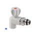 Кран кульовий радіаторний PPR Thermo Alliance 20х1/2" кутовий