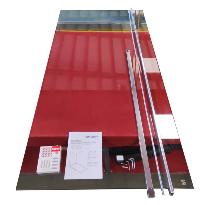 Душова перегородка Koer SR SP01-100x200-TR-01 Walk-In прозоре скло Easy Clean 8мм, хром (KR5393) Душова перегородка Koer SR SP01-100x200-TR-01 Walk-In прозоре скло Easy Clean 8мм, хром (KR5393)