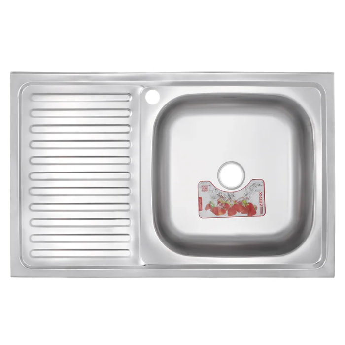 Мийка кухонна Zerix Z8050R-08-180E (Satin) (ZS0600) Мийка кухонна Zerix Z8050R-08-180E (Satin) (ZS0600)