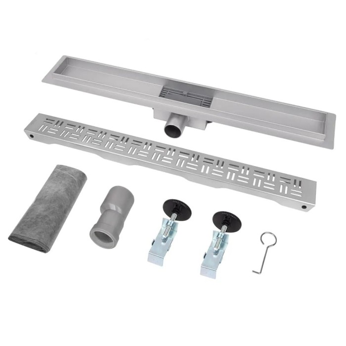 IT02-FT20/800 ITAL Душовий трап 800 мм, комбінований гідрозатвор, Brushed nickel (блістер) {5/1} IT02-FT20/800 ITAL Душовий трап 800 мм, комбінований гідрозатвор, Brushed nickel (блістер) {5/1}