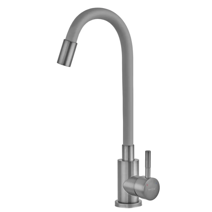 Змішувач для кухні MIXXUS SEO-011 GRAPHITE REFL.GRAY з силіконовим виливом з нерж.сталі SUS304, колір графіт (MI8225) Змішувач для кухні MIXXUS SEO-011 GRAPHITE REFL.GRAY з силіконовим виливом з нерж.сталі SUS304, колір графіт (MI8225)