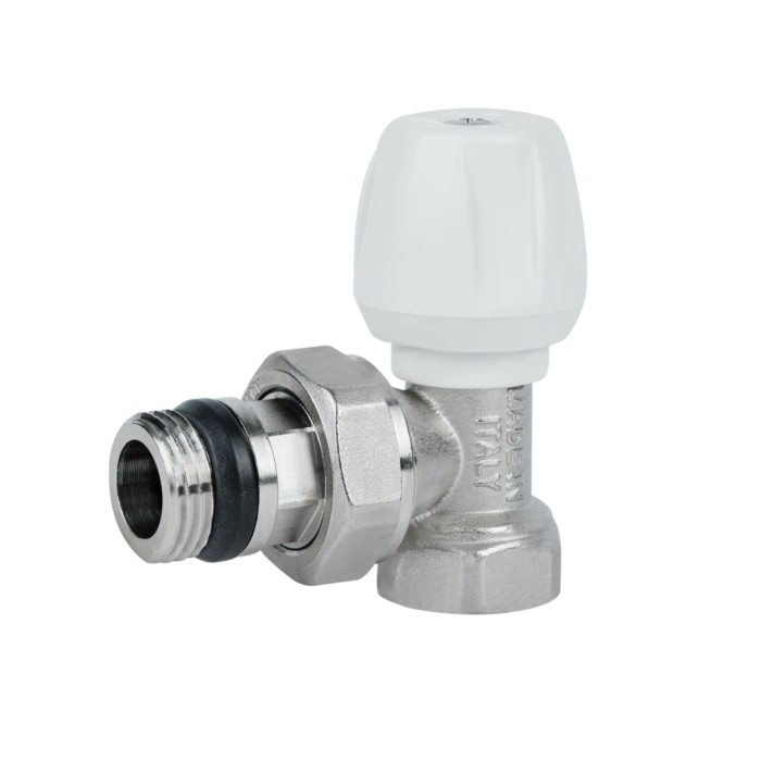 Кран радіаторний Icma 1/2" з антипротіканням кутовий з ручкою №802+940 Кран радіаторний Icma 1/2" з антипротіканням кутовий з ручкою №802+940