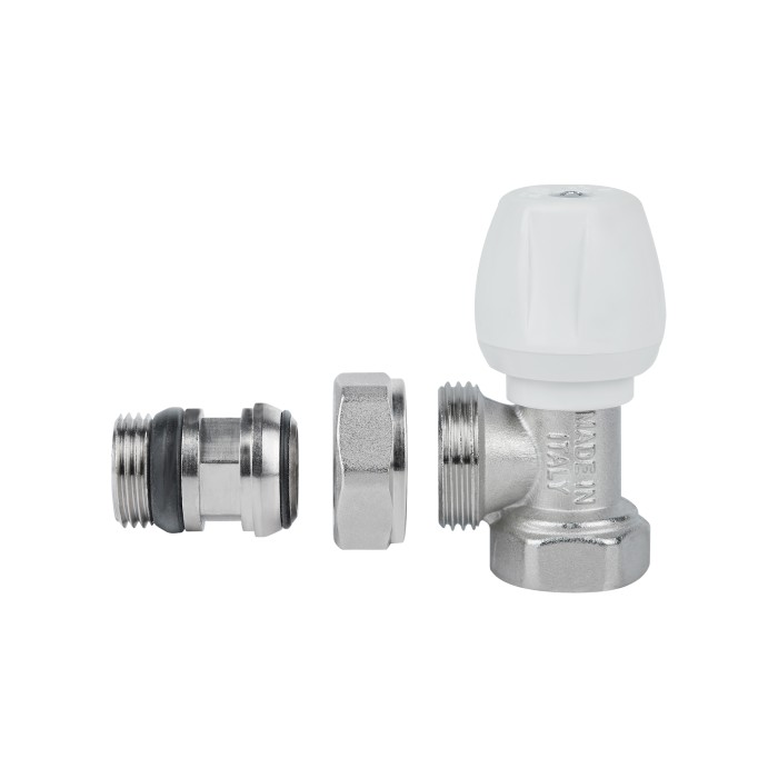 Кран радіаторний Icma 1/2" з антипротіканням кутовий з ручкою №802+940 Кран радіаторний Icma 1/2" з антипротіканням кутовий з ручкою №802+940