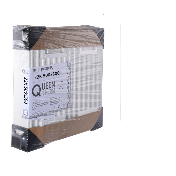 Радіатор сталевий 22/500x500 бок QUEEN THERM (KORAD) Радіатор сталевий 22/500x500 бок QUEEN THERM (KORAD)
