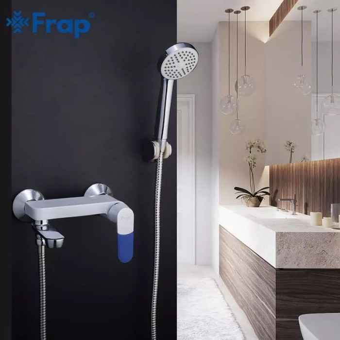 Змішувач для ванни Frap F3234, білий/хром Змішувач для ванни Frap F3234, білий/хром