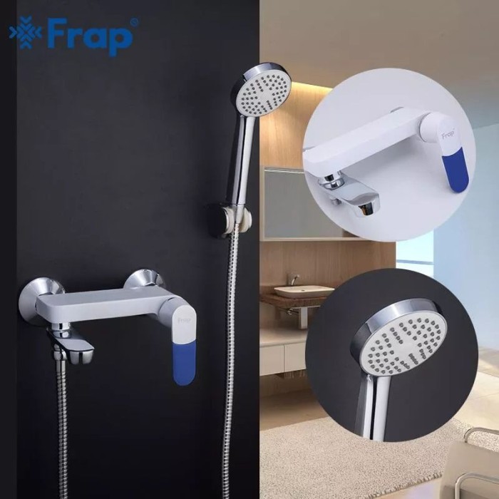 Змішувач для ванни Frap F3234, білий/хром Змішувач для ванни Frap F3234, білий/хром