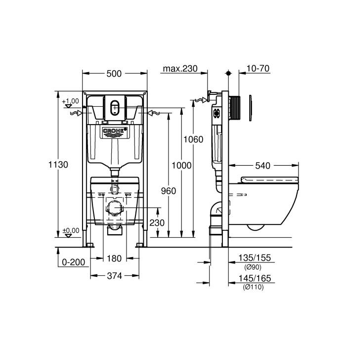 Інсталяційний комплект Grohe Rapid 5 в 1 (36503000) Інсталяційний комплект Grohe Rapid 5 в 1 (36503000)