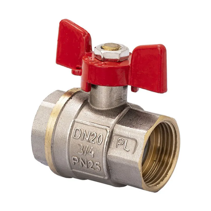 Кран кульовий FERRO PL 3/4" ГГМ art. 602 (латуна куля) (FE0557) Кран кульовий FERRO PL 3/4" ГГМ art. 602 (латуна куля) (FE0557)